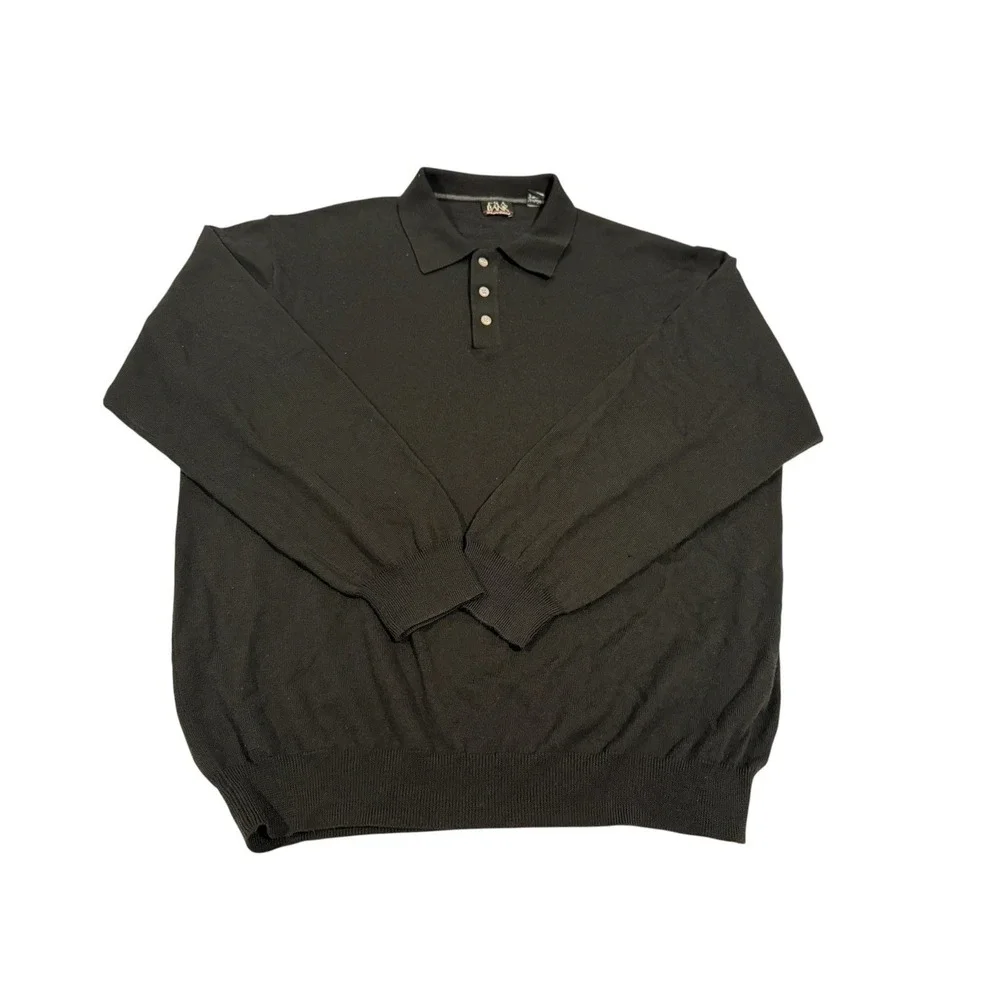 Jos. A. Bank Signature Collection‎ Sweater 2XL 100% Merino Wool Pullover Navy